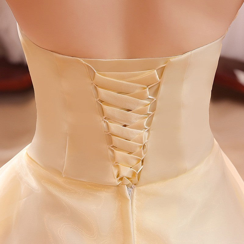 New Bustier Korean Princess Thin Wedding Dress - kinko