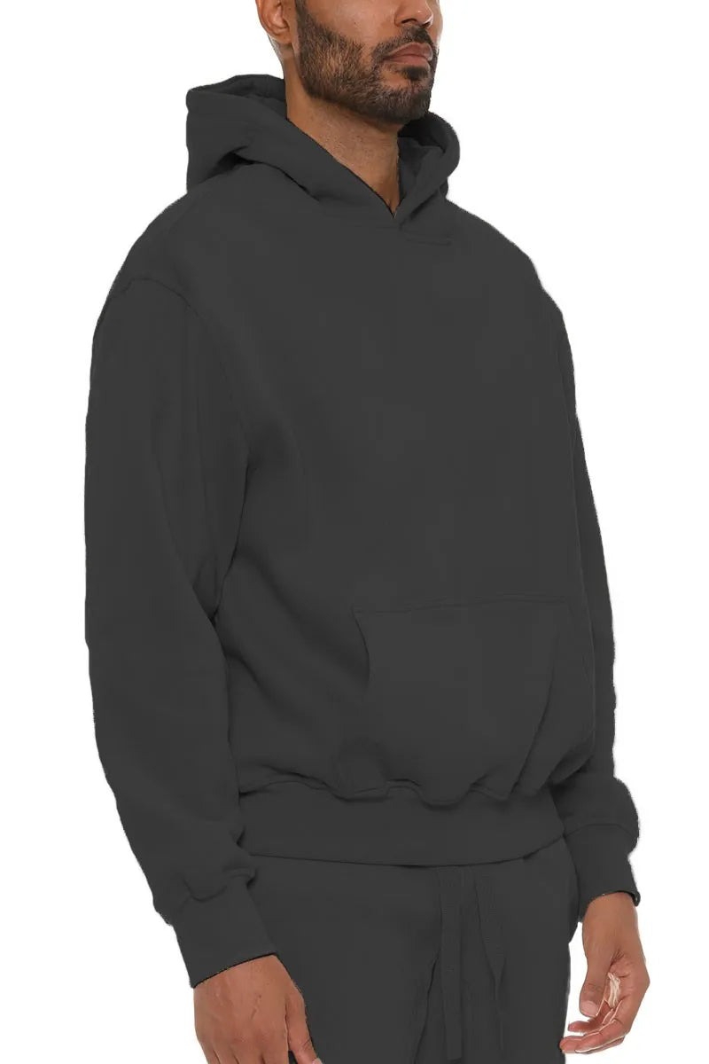 WEIV Men's Full Size Premium Cotton Blend Hoodie Plus Size - kinko