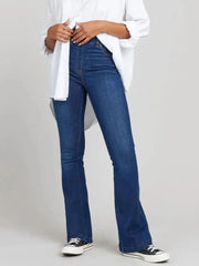 Full Size High-Waisted Flare Jeans Plus Size - kinko