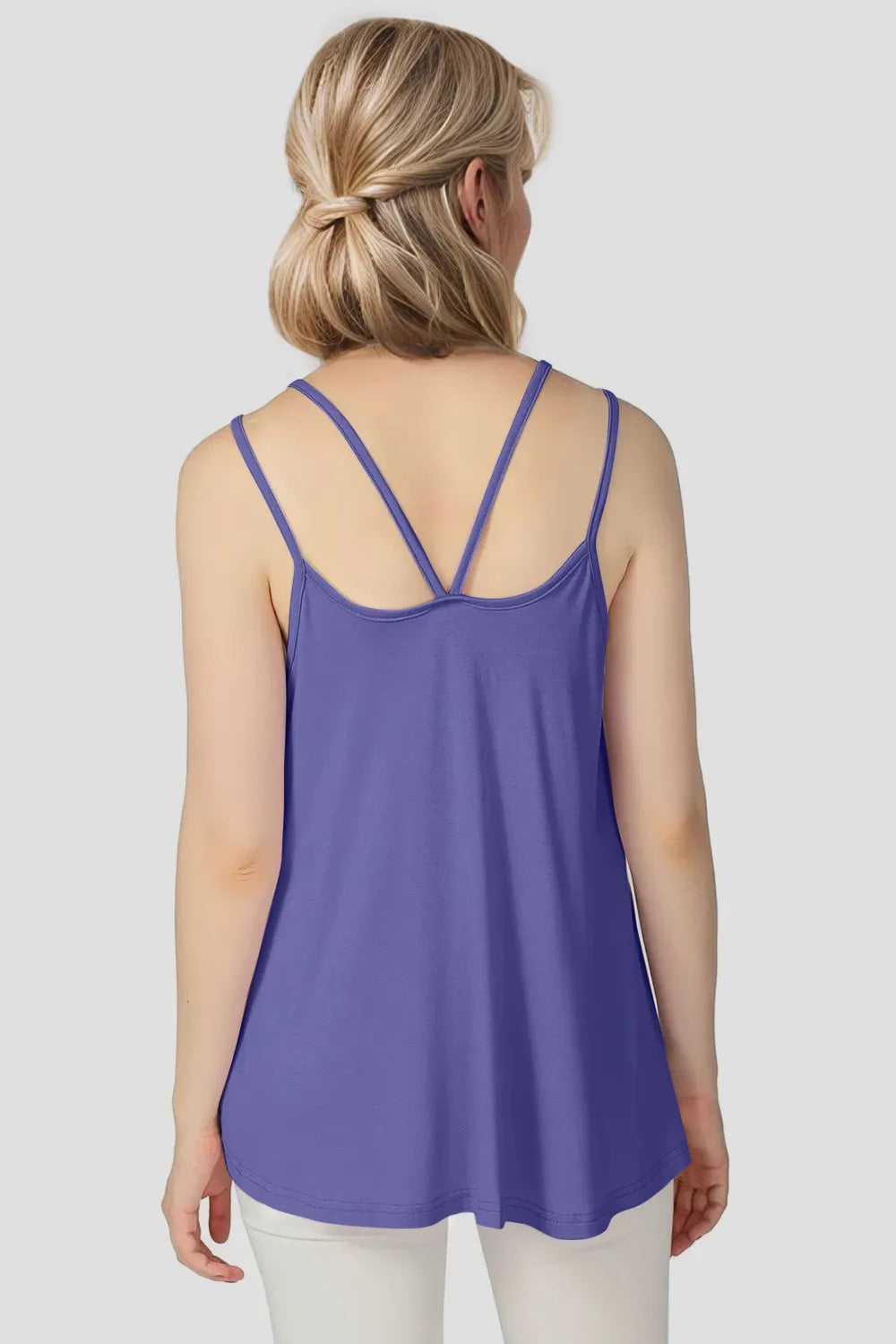 Basic Bae Bamboo Scoop Neck Double Spaghetti Straps Cami - kinko