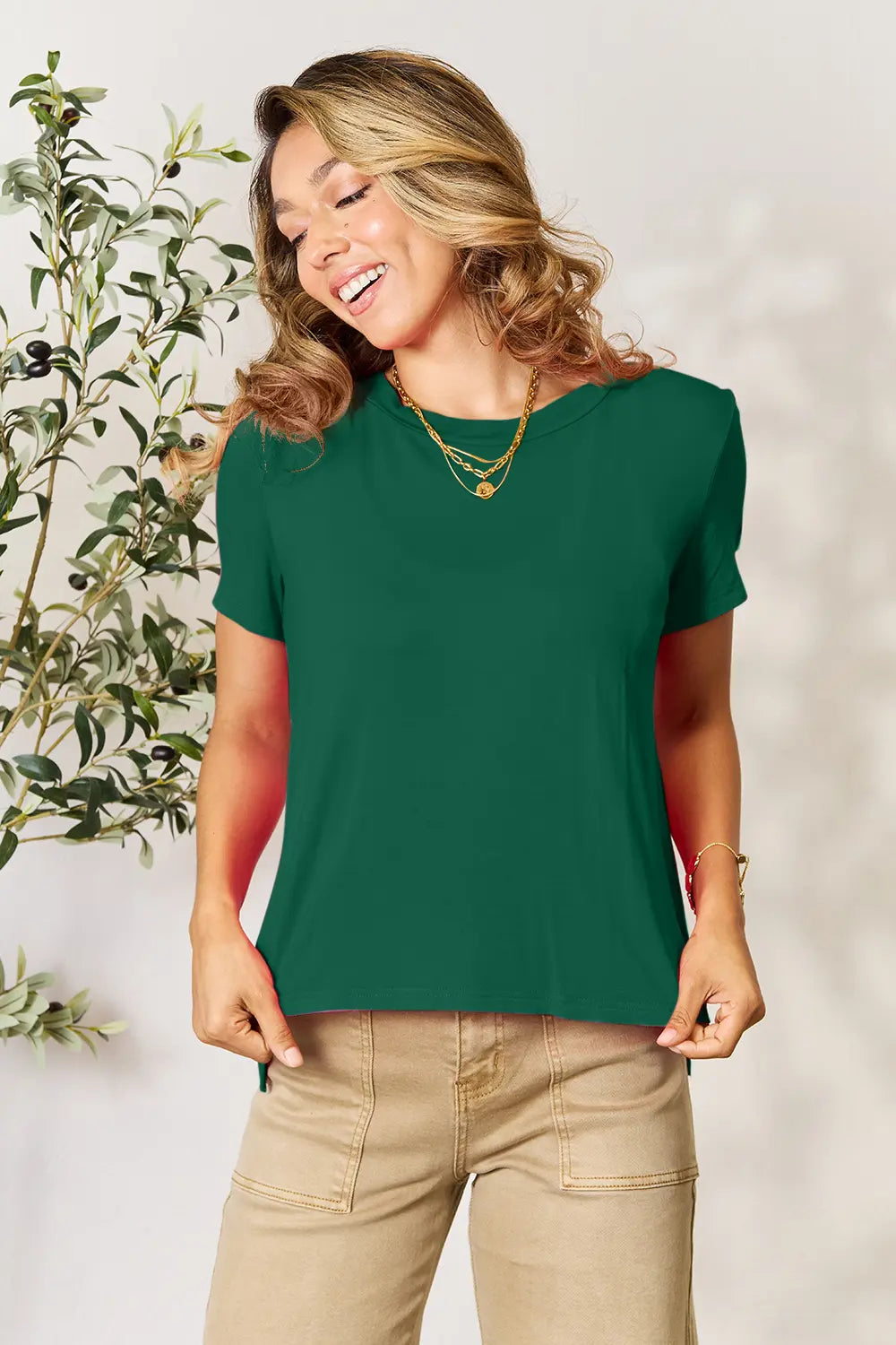 Basic Bae Full Size Round Neck Short Sleeve T-Shirt - kinko