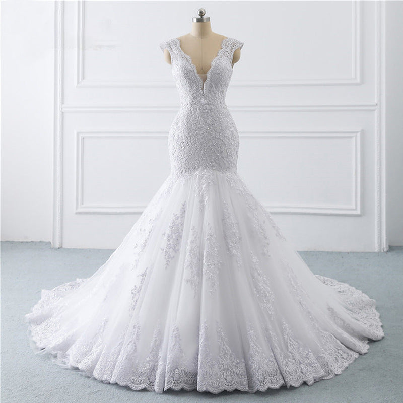 Mermaid Light Wedding Dress Sexy Trailing Luxury Sen Is Thin Bride French Retro - kinko