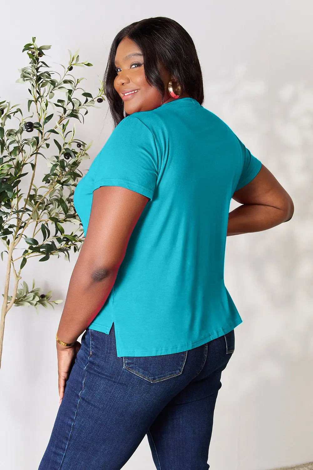 Basic Bae Full Size Round Neck Short Sleeve T-Shirt - kinko