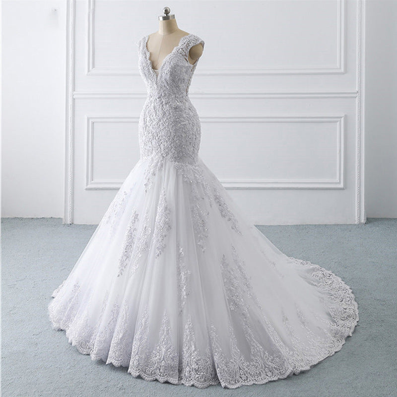 Mermaid Light Wedding Dress Sexy Trailing Luxury Sen Is Thin Bride French Retro - kinko