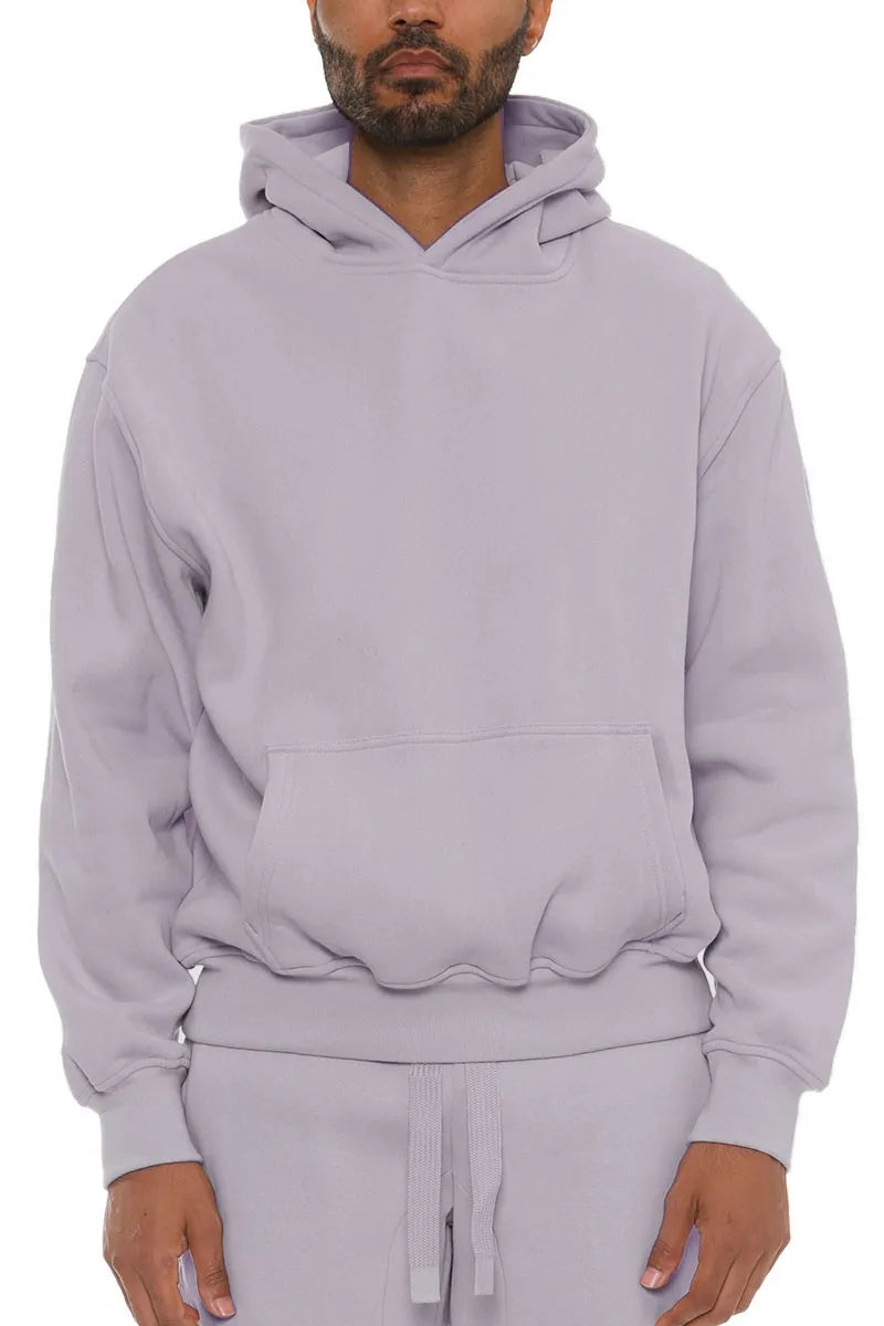 WEIV Men's Full Size Premium Cotton Blend Hoodie Plus Size - kinko