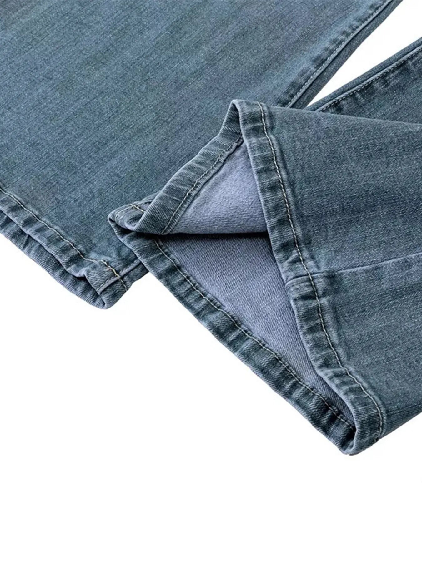 Full Size Vintage Wash Flare Jeans Plus Size - kinko