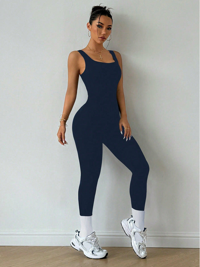 Yoga Tight Jumpsuit One-piece High Elastic Fitness One-piece - kinko