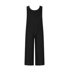 Women's Elegant Wide-Leg Jumpsuit - Button Front Formal & Casual Romper, Lightweight Wear - kinko