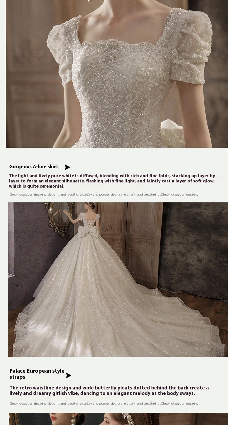 Temperament Bride Retro Super Fairy Mori Style Dream Wedding - kinko
