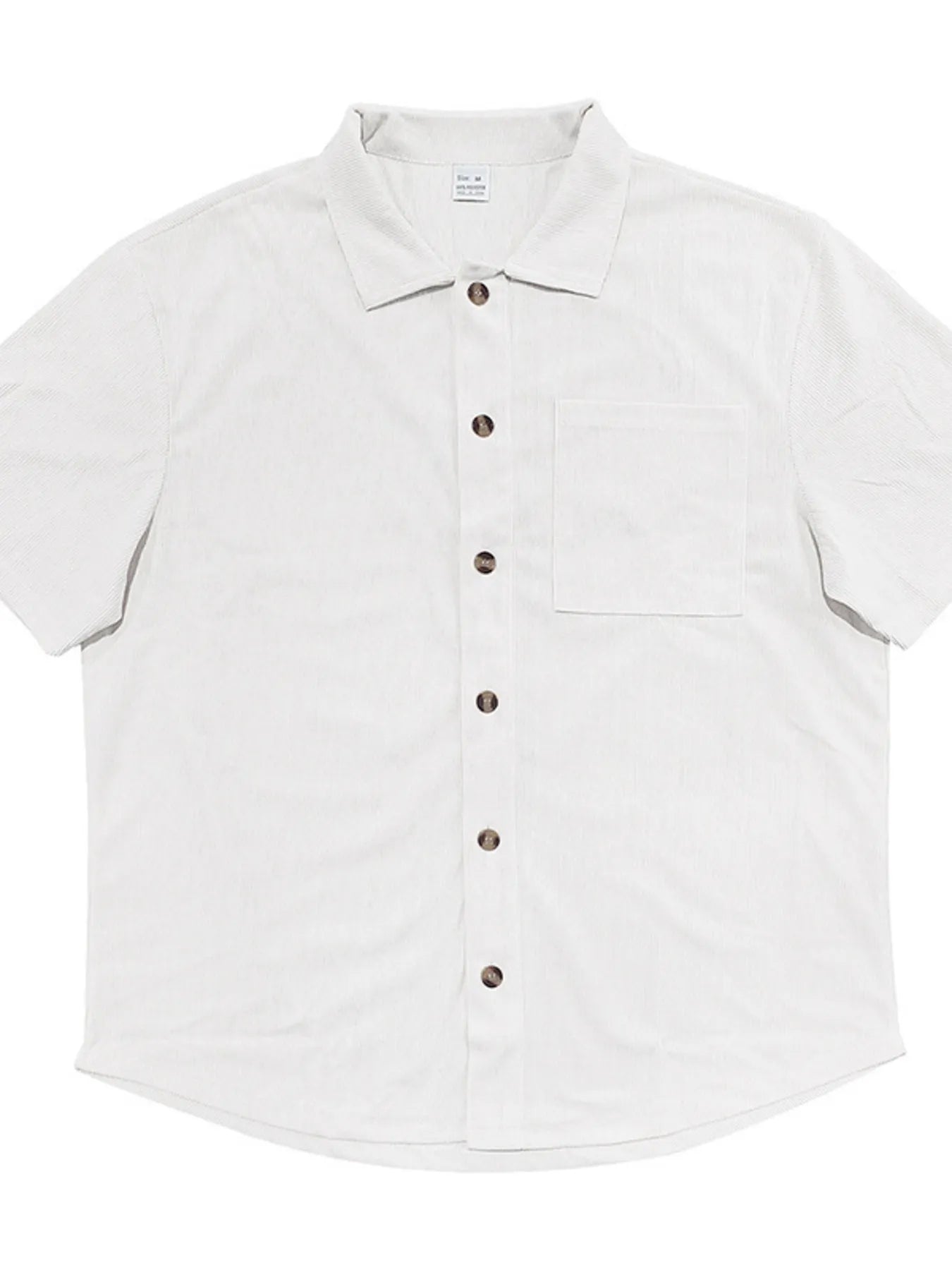 Men's Full Size Button Up Top and Shorts Set Plus Size - kinko