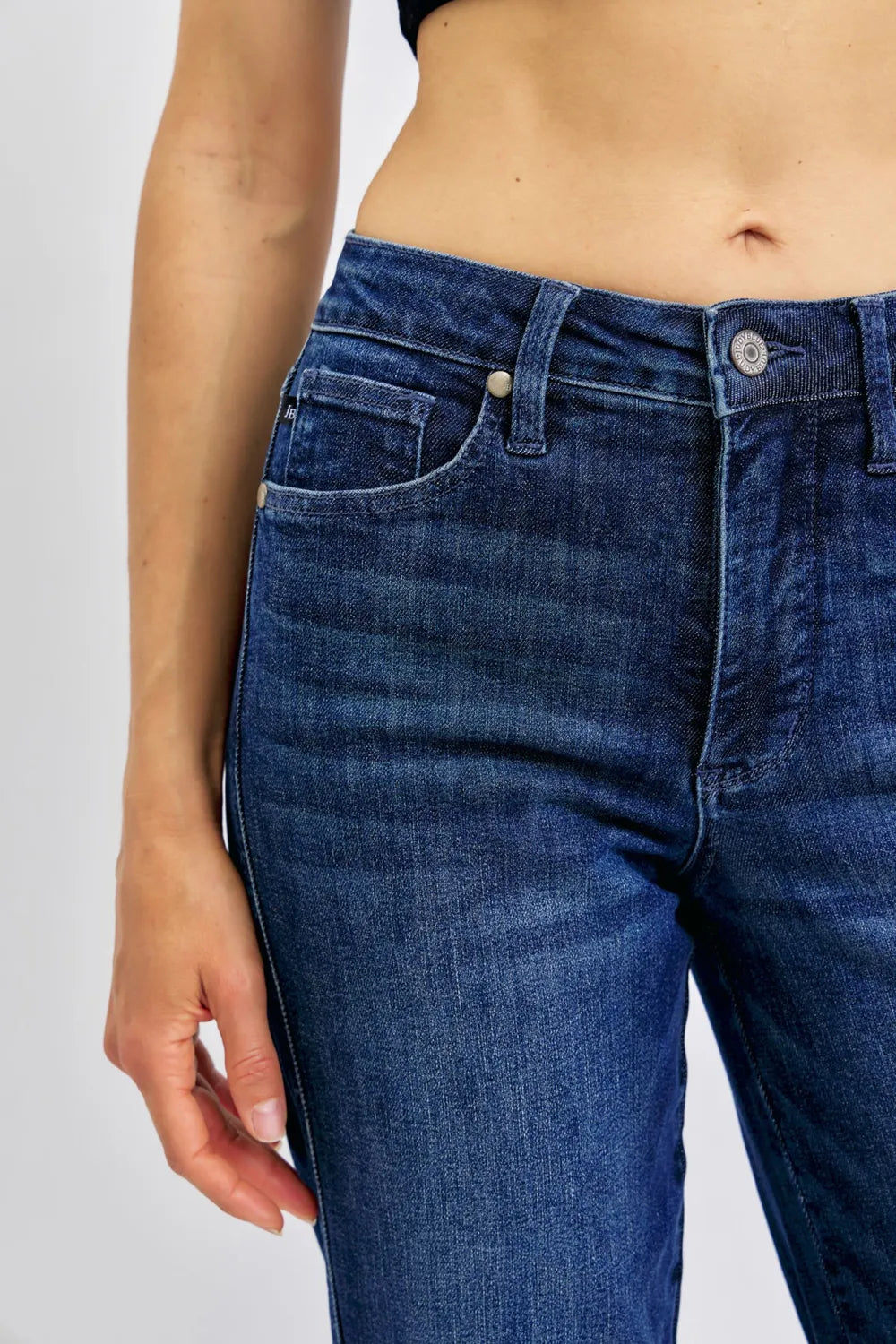 Judy Blue Full Size Tummy Control Straight Jeans Plus Size - kinko