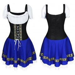 Halloween Maid Uniform Barmaid Dresses - kinko