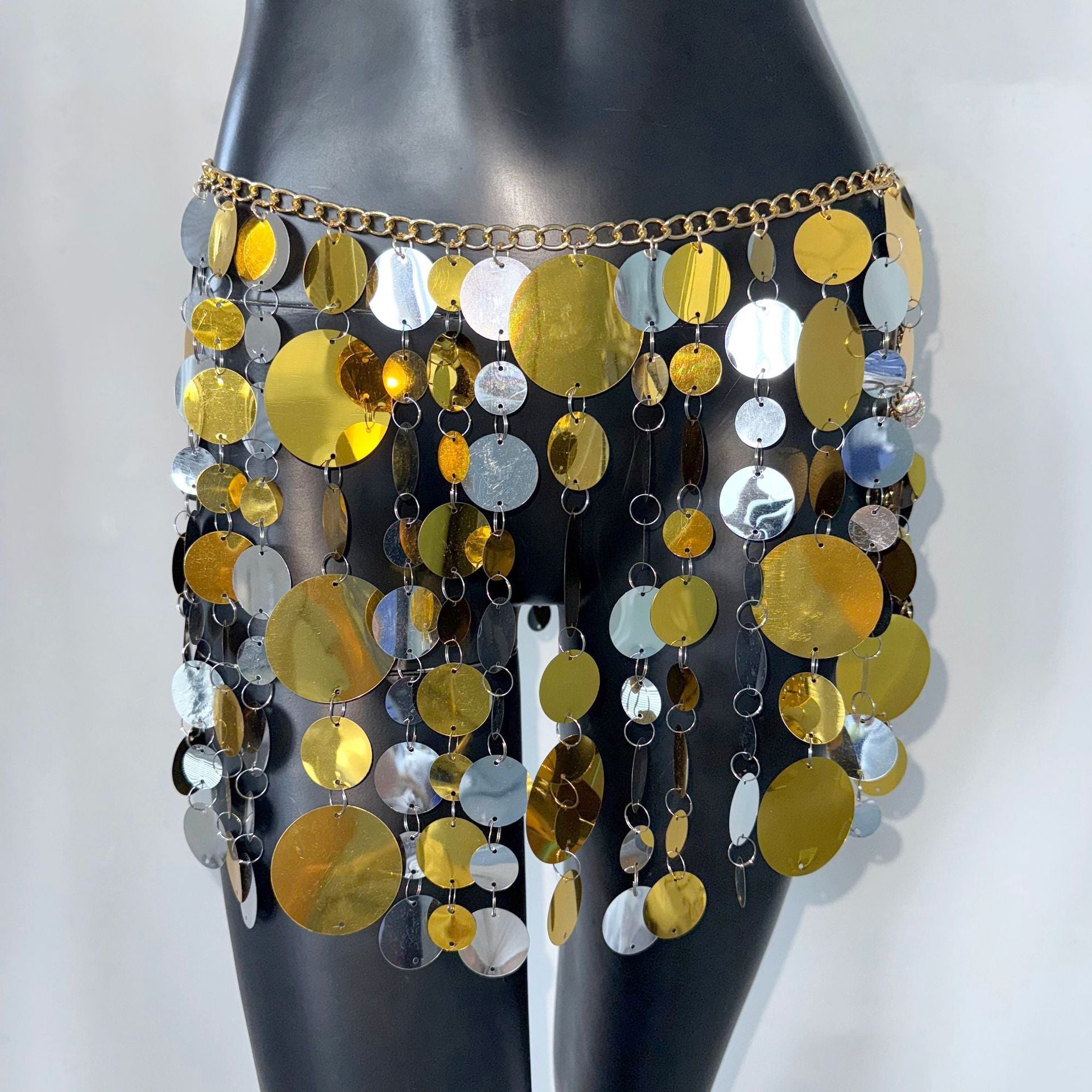 Sequin Stitching Women's Short Skirt - kinko