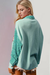 Double Take Sequin Nutcracker Button Up Shirt - kinko