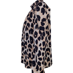 Women's New Long Sleeved Leopard Print Casual Vacation Fashion Top - kinko