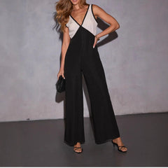 Fashion Special Multicolor Bust Jumpsuit Women - kinko