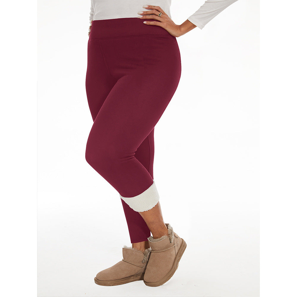 Fleece-lined Women's Warm Winter Thick Leggings - kinko