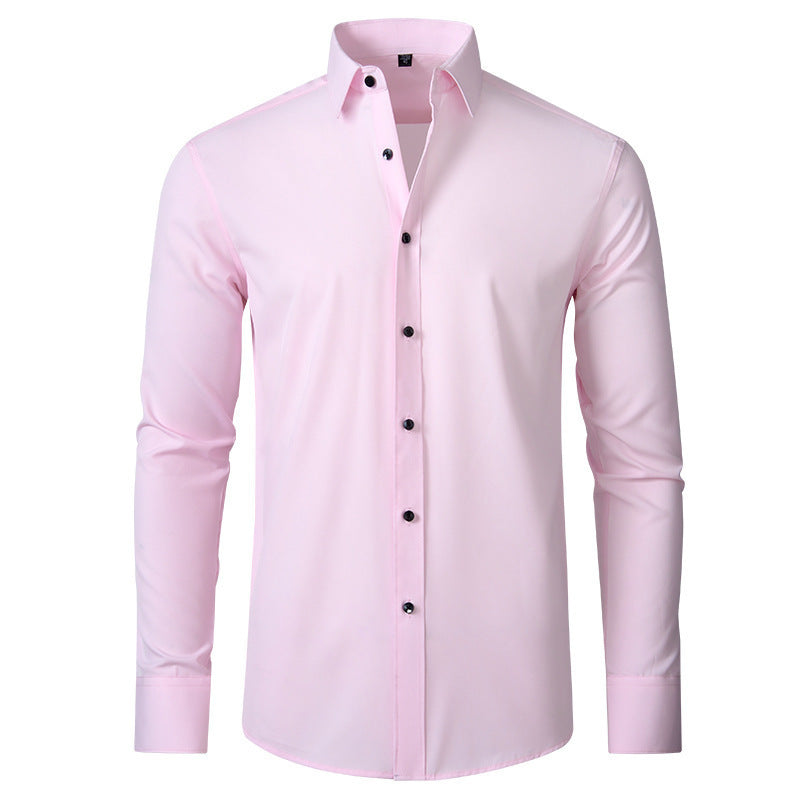 Solid Color Simple Business Thin Lining Shirt - kinko